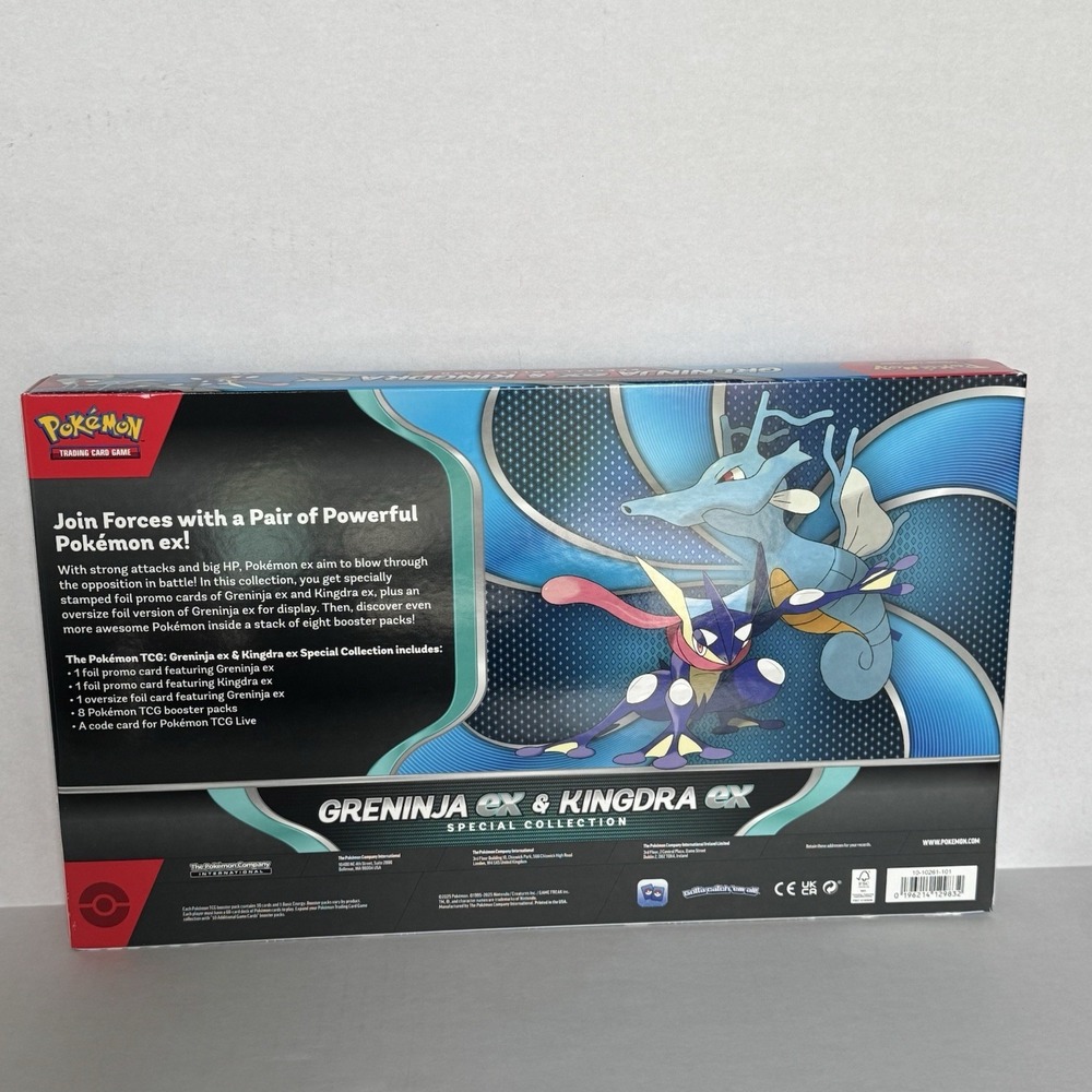 Pokemon Trading Card Game Greninja ex & Kingdra ex Special Collection Box SEALED - Picture 5 of 5